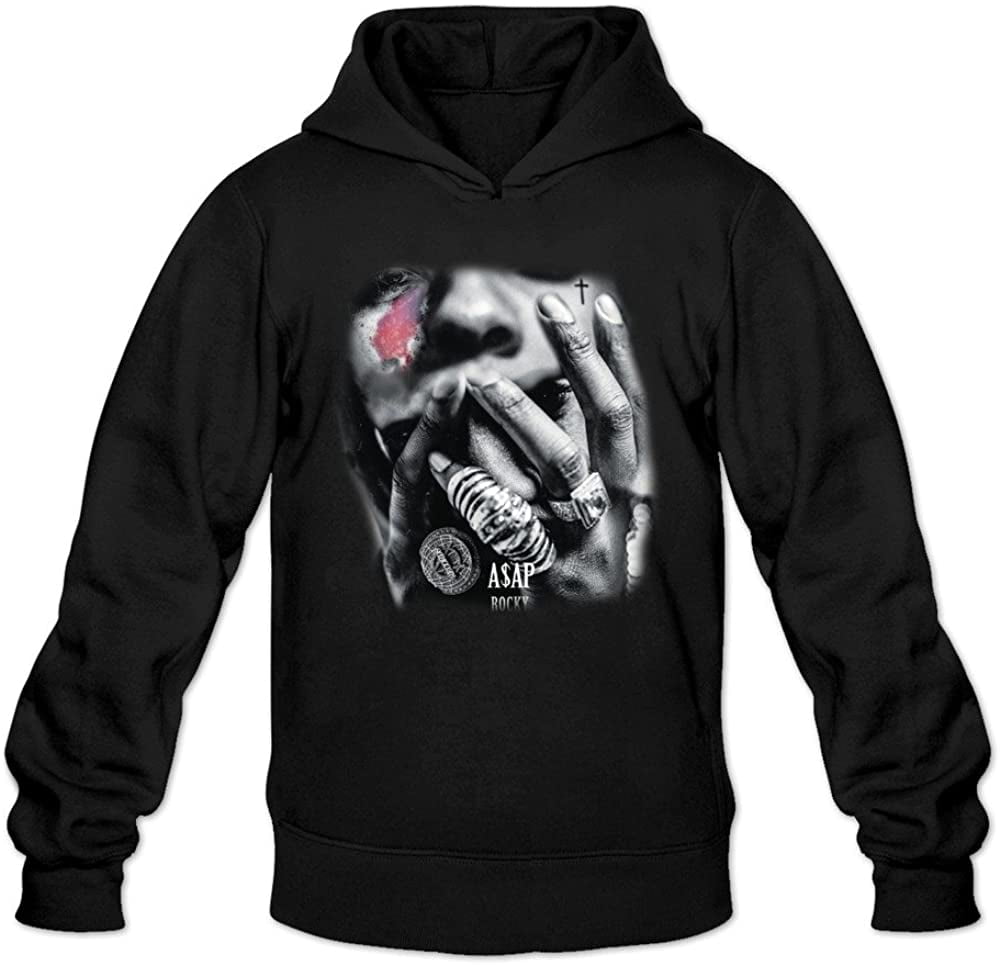 Homme ASAP Rocky Long. ASAP Album Hoodie Noir Cameroon Ubuy