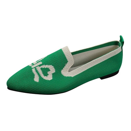 

Huanghuaa Women s Summer Fashion Mesh Pointed Toe Breathable Bow Printed Casual Shoes Lightweight Comfortable One Foot Stirrup Shoes Shoes Women Casual Booties