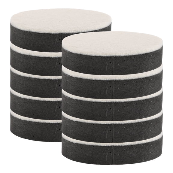 KONTONTY 10 Pcs Felt Round Shape Pads for Furniture Non-Slip Chair Leg Pads Anti-Scratch Bed Feet Protectors Multi-Functional Bed Risers Furniture Lifts