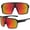 Red, variant on Grinderpunch Running and Baseball Sport Sunglasses for Men and Women, UV400 Protection - Black