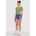 thumbnail image 4 of Women's Ambiance Classic Fit Scoop Neck Short Sleeve Cropped Tee, 4 of 5
