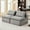 Light Gray, variant on Armless 2 - Seat Sofa with Supportive Foam and DIY Feature - Suitable for Limited Spaces
