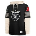 thumbnail image 2 of Men's '47  Black Las Vegas Raiders Split Zone Cornerback Duo Hoodie, 2 of 3