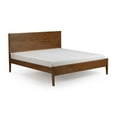 thumbnail image 3 of Plank+Beam Duo Solid Wood King Bed Frame with Panel Headboard , No Box Spring Needed, Pecan, 3 of 7