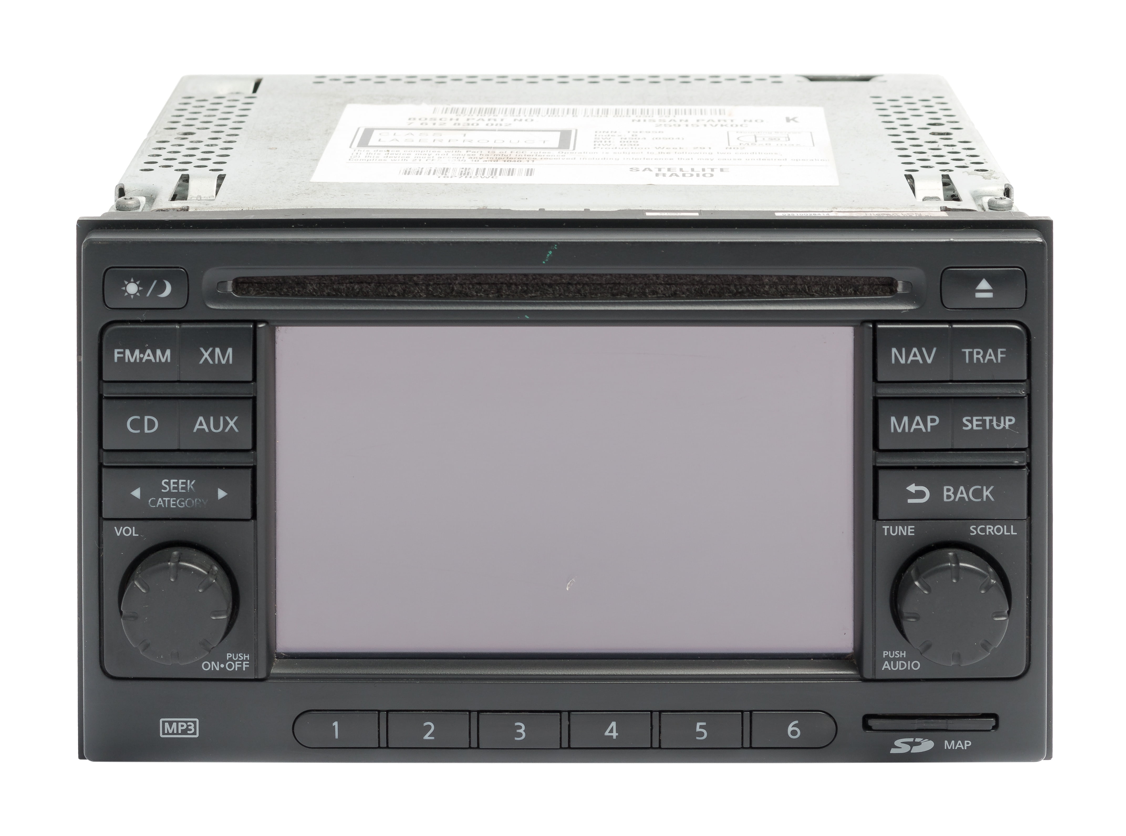 Restored Nissan Rogue 201112 Radio AM FM SiriusXM Navigation 6 Disc CD Player 259151VK0C (Refurbished)