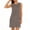 Brown, variant on Qiopertar Women's Casual Polka Dot Sleeveless Dress Round Neck Side Slit Pullover Summer Beach Vacation Boho Flowy A-Line Dress, Red XL
