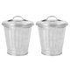 thumbnail image 1 of 2pcs Multifunctional Household Mini Desktop Pen Holder Small Trash Can Case, 1 of 4
