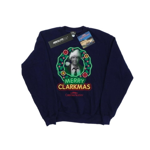 National Lampoon's Christmas Vacation Girls Greyscale Clarkmas Sweatshirt