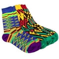 thumbnail image 3 of 3 Pairs/pack Women Socks African Colorful Soft Socks Leisure Cotton Warm Gift Female Sock, 3 of 5