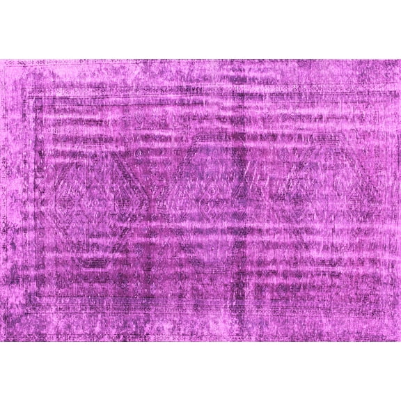 Ahgly Company Indoor Rectangle Persian Pink Traditional Area Rugs, 5' x 7'