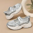 thumbnail image 3 of Gray Kids' Athletic Sneakers With Ventilated Mesh Upper For Comfort And Breathability During Play And Sports Activities, 3 of 8