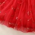 thumbnail image 5 of vdgthytj Toddler Baby Girls Christmas Outfits Tulle Dress Cute Bow Ruffle Long Sleeve Princess Party Dress with Headband, 5 of 9