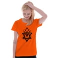 thumbnail image 4 of Triangle Eye Star Symbolic Spirit Womens Fitted Plus Size Graphic Tee Brisco Brands 2X, 4 of 5