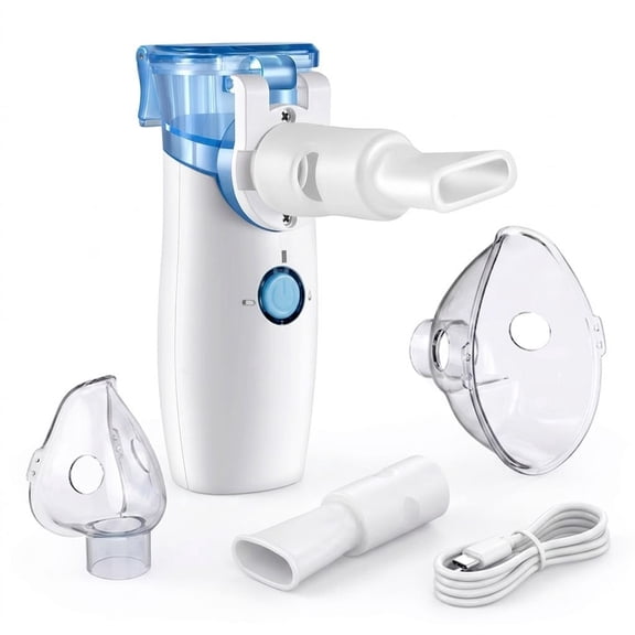 AJZIOJIRO Portable Personal Humidifier Ultrasonic Cool Mist 0.5-5μm Particles Personal Steam Inhaler, Vaporizer for Travel Home Office