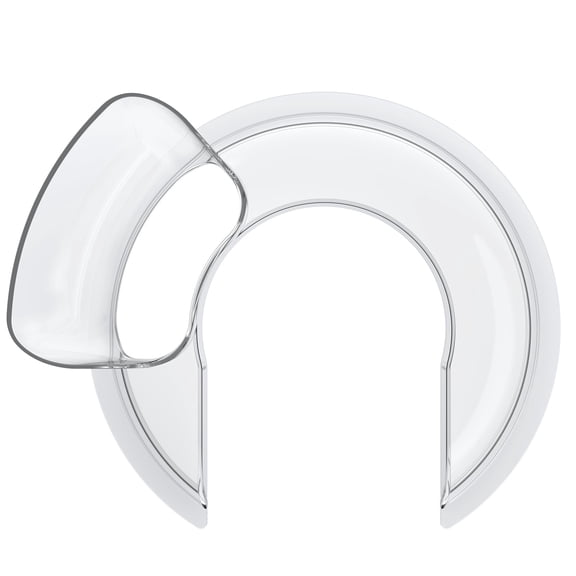 Food-Grade Pouring Shield Compatible with 4.5QT & 5QT Tilt-Head Stand Mixers – Secure Fit Splash Guard, Dishwasher Safe, Clear PC Material