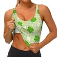 thumbnail image 4 of Lsque St Patrick's Day11 Printed Women'S Sports Bra, Compression, Moisture Wicking, High-Impact Sports Bra For Women,Supportive sports bra-Medium, 4 of 9