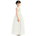 thumbnail image 2 of Ekidsbridal Chiffon Sequins Heart Cutout Flower Girl Dresses for Wedding Reception Communion Baptism Father Daughter Dance SH1 4, 2 of 3
