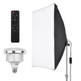 thumbnail image 1 of Kit de fotografía Studio Photography Light kit Softbox Lighting Set con 50x70cm Softbox + 45W 3200K-5600K Luz LED de temperatura bicolor + Control remoto para retrato de estudio Foto de producto Video Meterk Kit de fotografía, 1 of 7