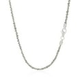 thumbnail image 3 of ARAIYA JEWELRY 925 Sterling Silver 2.29 mm Rhodium Plated Sparkle Chain 24'' for Women, 3 of 6