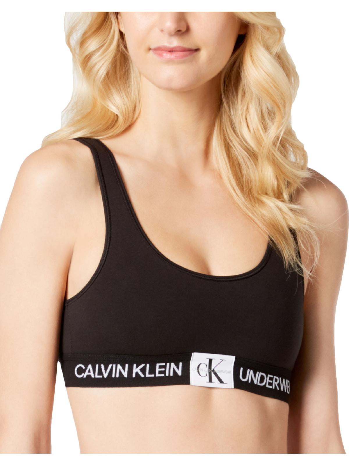 Calvin Klein Womens Fitness Running Sports Bra Black S