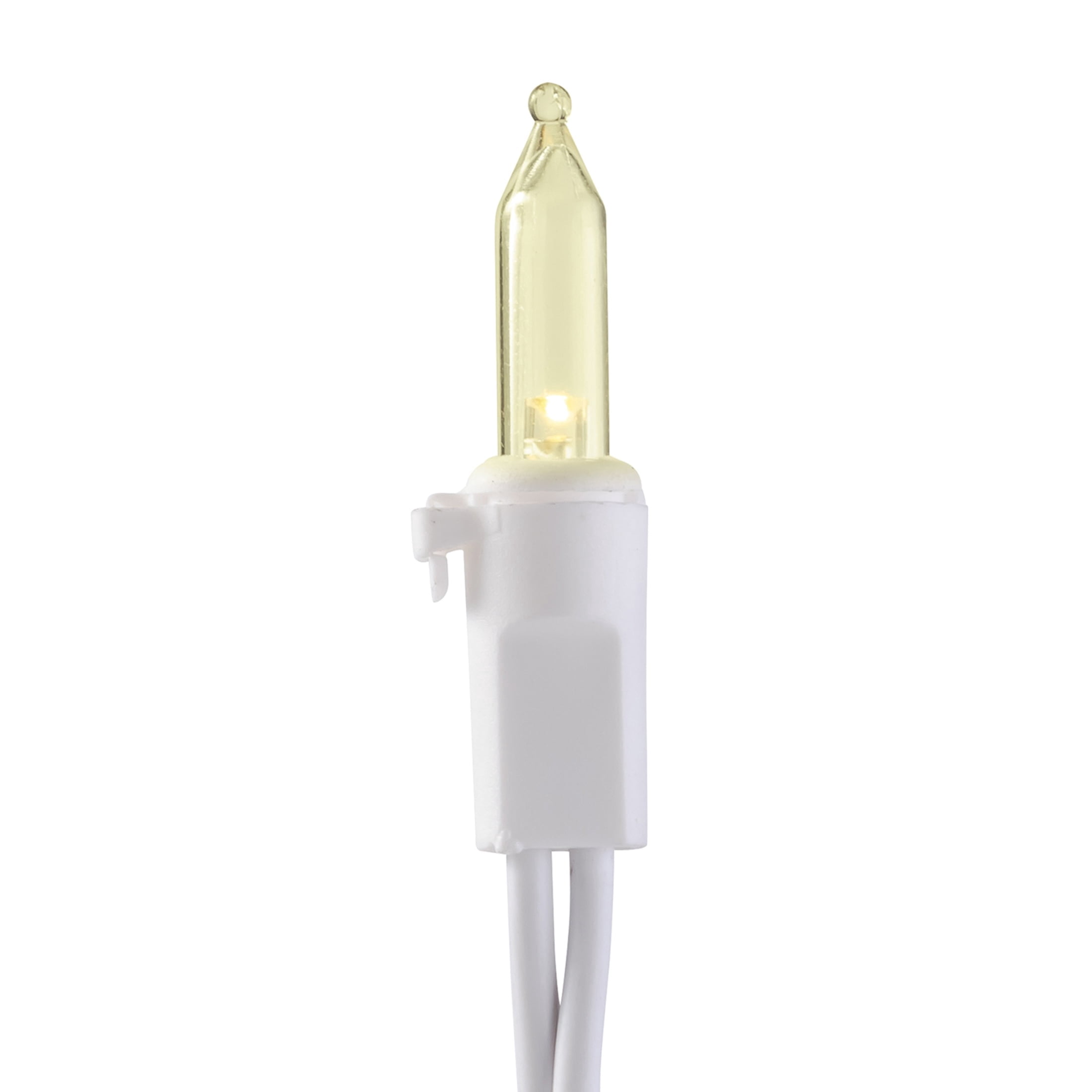 Indoor/Outdoor 300-Count LED Mini Christmas String Lights, Red and Warm White, White Wire, 62.3', by Holiday Time