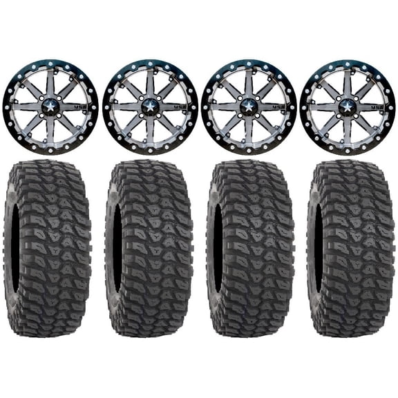 MSA Lok 15" UTV Wheels 35" XCR350 Tires Kawasaki Teryx Mule