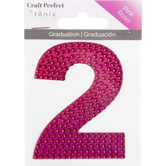 Craft Perfect Number Sticker -Pink #2