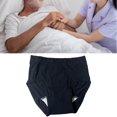 thumbnail image 2 of pitrice Mens Incontinence Diaper Leakproof Washable Comfortable for Incontinence Black XL, 2 of 9