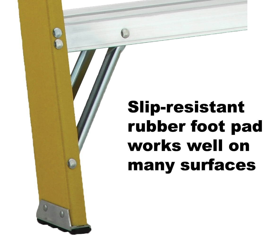 Louisville Ladder 8’ Fiberglass Step Ladder, 250-lb Capacity, W-3114-08