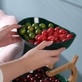 thumbnail image 2 of Fruit Tray Basket Wooden Frame Stand Multi-layer Candy Snack Plate Fruit Shelf Table Decoration, 2 of 3