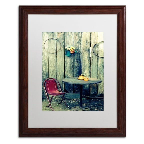Trademark Fine Art "From the Past" Canvas Art by Beata Czyzowska Young, White Matte, Wood Frame