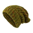 thumbnail image 4 of DJN Korean Style Winter Knit Beanie Warm Slouchy Pullover Hat for Women Men Basic Cuffed Fall Cap Green One Size, 4 of 4