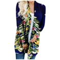 thumbnail image 1 of Veste Légère pour Femmes Cardigan à Manches Longues Cardigan de Noël Pulls Veste Grande Taille, 1 of 5