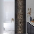 thumbnail image 3 of Leopard Print Window Privacy Film, Chic Abstract Black Brown Animals Texture Static Cling UV Sun Blocking Heat Control Window Tint, Non-Adhesive One Way Windows Privacy Cover 17.7''x78.7'', 3 of 7