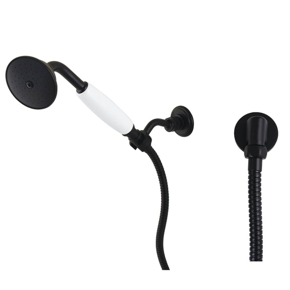 Kingston Brass KX1050BE Victorian Hand Shower Kit, Matte Black
