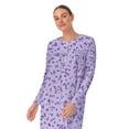 thumbnail image 5 of Aria Women’s 100% Cotton Long Sleeve Ballet Nightgown, Sizes XS-5X, 5 of 7