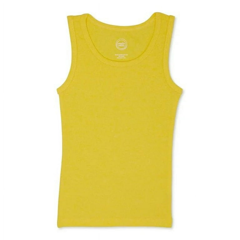 Wonder Nation Girls Colorful Tank Tops 6-Pack, Sizes 4-18