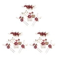 thumbnail image 1 of Minnieouse 4 piezas de peinetas de flores para boda, conjunto de tocados de decoración, tocado elegante elegante para niñas, hermoso tocado de Type1 NO1, 1 of 6