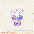 thumbnail image 4 of Inktastic Cute Gumball Machine and Bubbles Girls Toddler Dress, 4 of 5