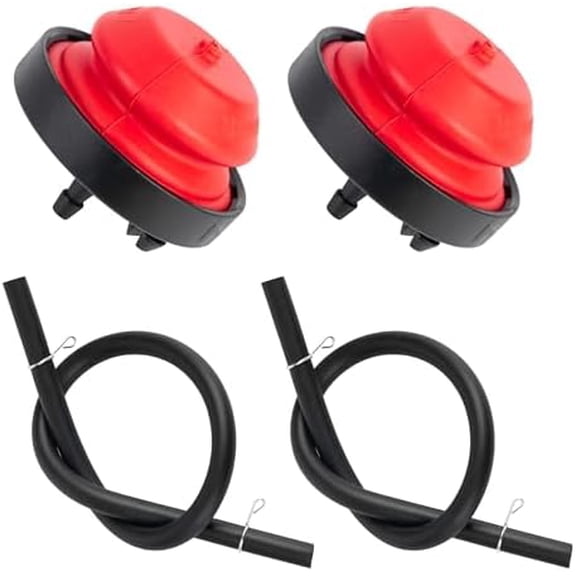 570682A 951-10639A Primer Bulb with Fuel Line - Compatible with Craftsman MTD Tecumseh Cub Cadet Troy Bilt Yard Machine Snow Blower 751-10639 951-10888A 751-10888 951-10888 321802A - Pack of 2