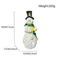 thumbnail image 3 of HCTSHG Lighted Christmas Table Decorations, LED Lighting Snowman Tabletop Figurine for Winter Xmas Decor in Home, Indoor Kitchen, and Holiday Party Settings, 3 of 9