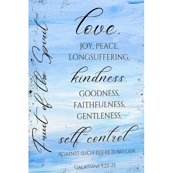 Fruit of The Spirit Bible Quote Wall Art Galatians 5 22-23 Motivational Verse Wall Art Scripture Poster