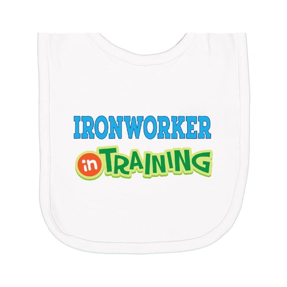 Inktastic Future Ironworker in Training Newborn Bib