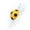Yellow football, variant on Visual Illusion Decal, Shattered Glass Stickers, Simulation Trick Ornament, Traceless Removable Decor for Auto Glass Festive Scene