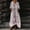 Dresses-176Purple, variant on Dresses for Women Rose Blossom Floral V Neck Oversized Maxi Dress with Pockets Short Sleeve Caftan Dress Boho Beach Dress Vacation Resort Wear Pink S