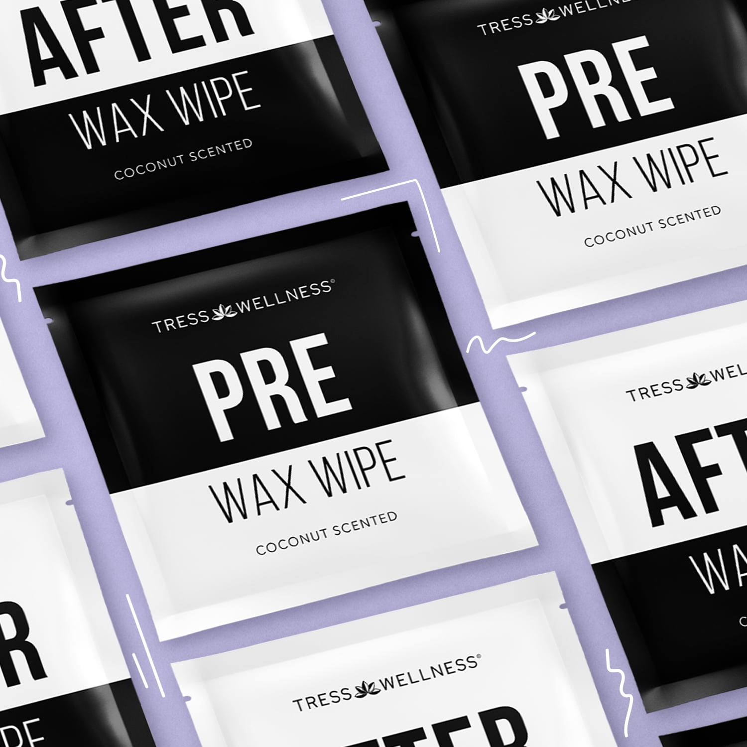 Tress Wellness Hair Removal Waxing Kit for Men & Women with Hard Wax Beads, Black