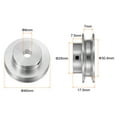 thumbnail image 2 of Single Groove Pulley 6mm Fixed Bore 40mm Outer Diameter Aluminum Alloy for Drilling Machine 6mm PU Round Belt, 2 of 5