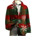 thumbnail image 3 of oelaio Men's Corduroy Suit Jackets Ugly Christmas Blazers One Button Slim Fit Sport Coat Business Casual Lapel Single Breasted Xmas Graphic Blazer Jackets Xmas Holiday Party Outfits Multicolor XXL, 3 of 8