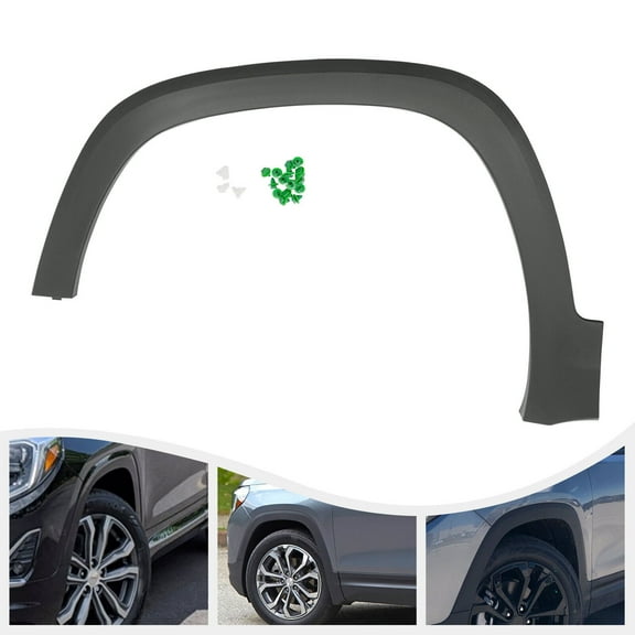 Left Fender Flare Elaborate Design Black Fender Flares For GMC Terrain Front Driver Side, Fender Flare