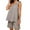 Grey, variant on RMGVDSD Plus Size Womens 2 Piece Outfits Fashion One Shoulder Tank Top And Casual Drawstring Shorts Set Relaxed Fit Loungewear Sets